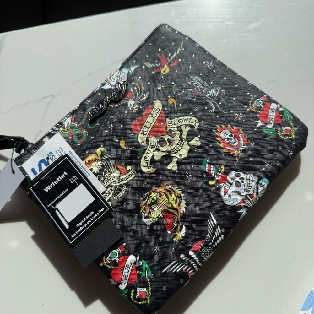 Ed Hardy Multicolor Tattoo Design Wristlet - Picture 2 of 4